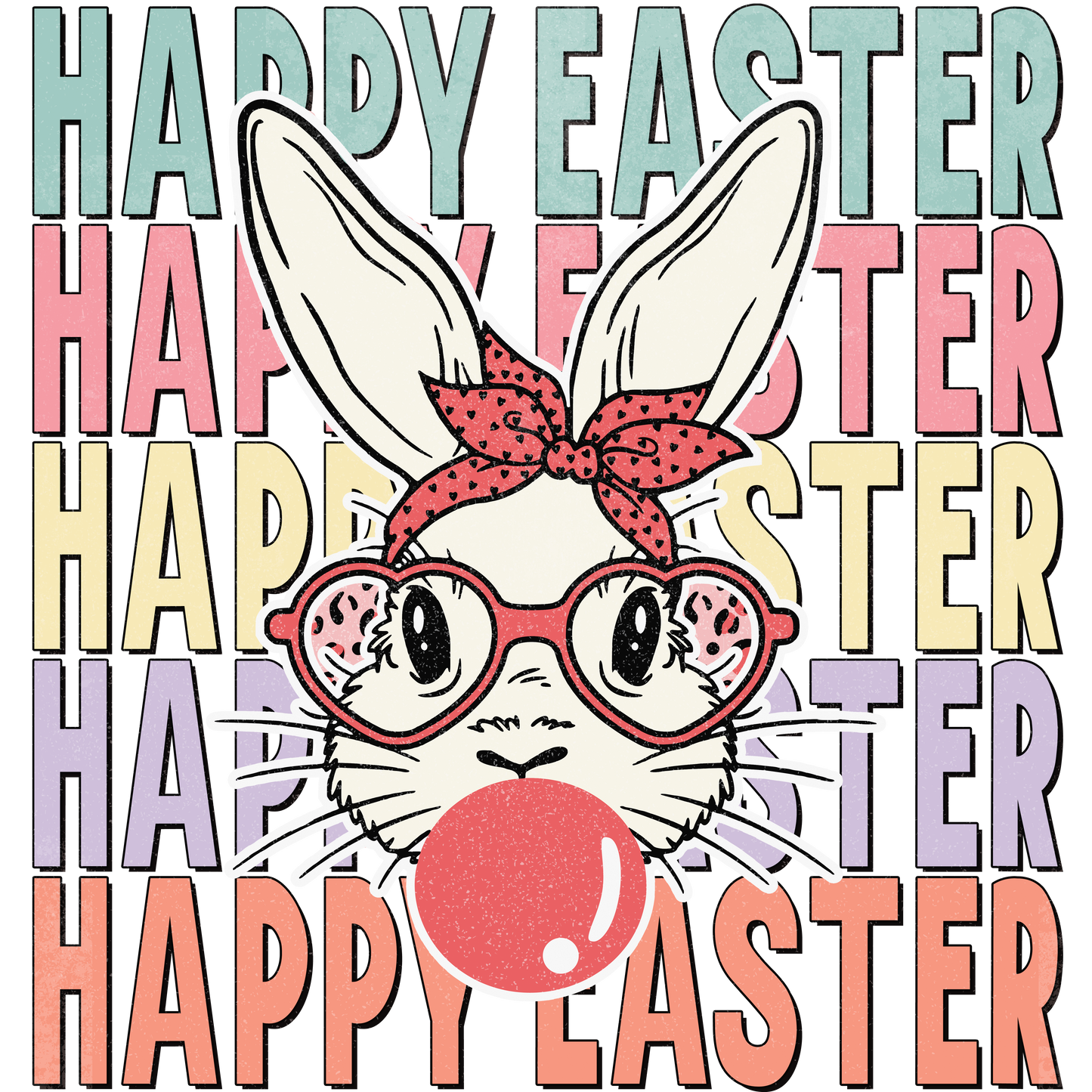 Happy Easter bunny Trasfer