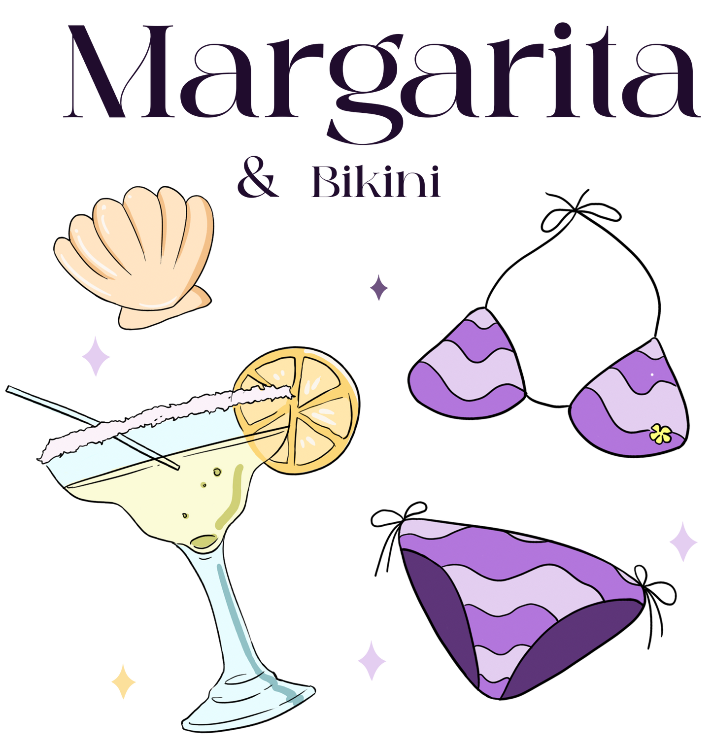Margarita & bikini Transfer