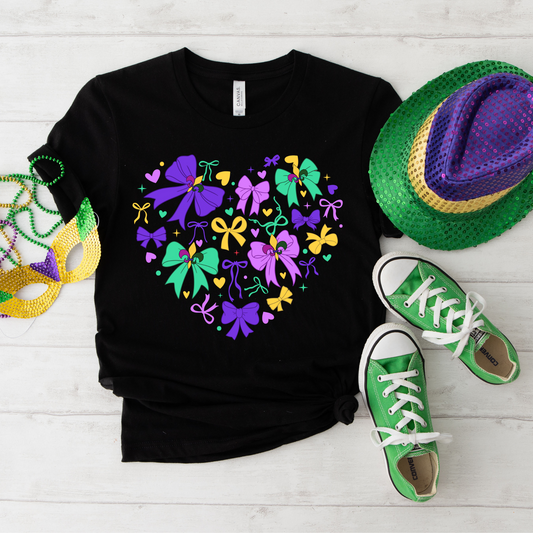 Mardi gras Heart Transfer