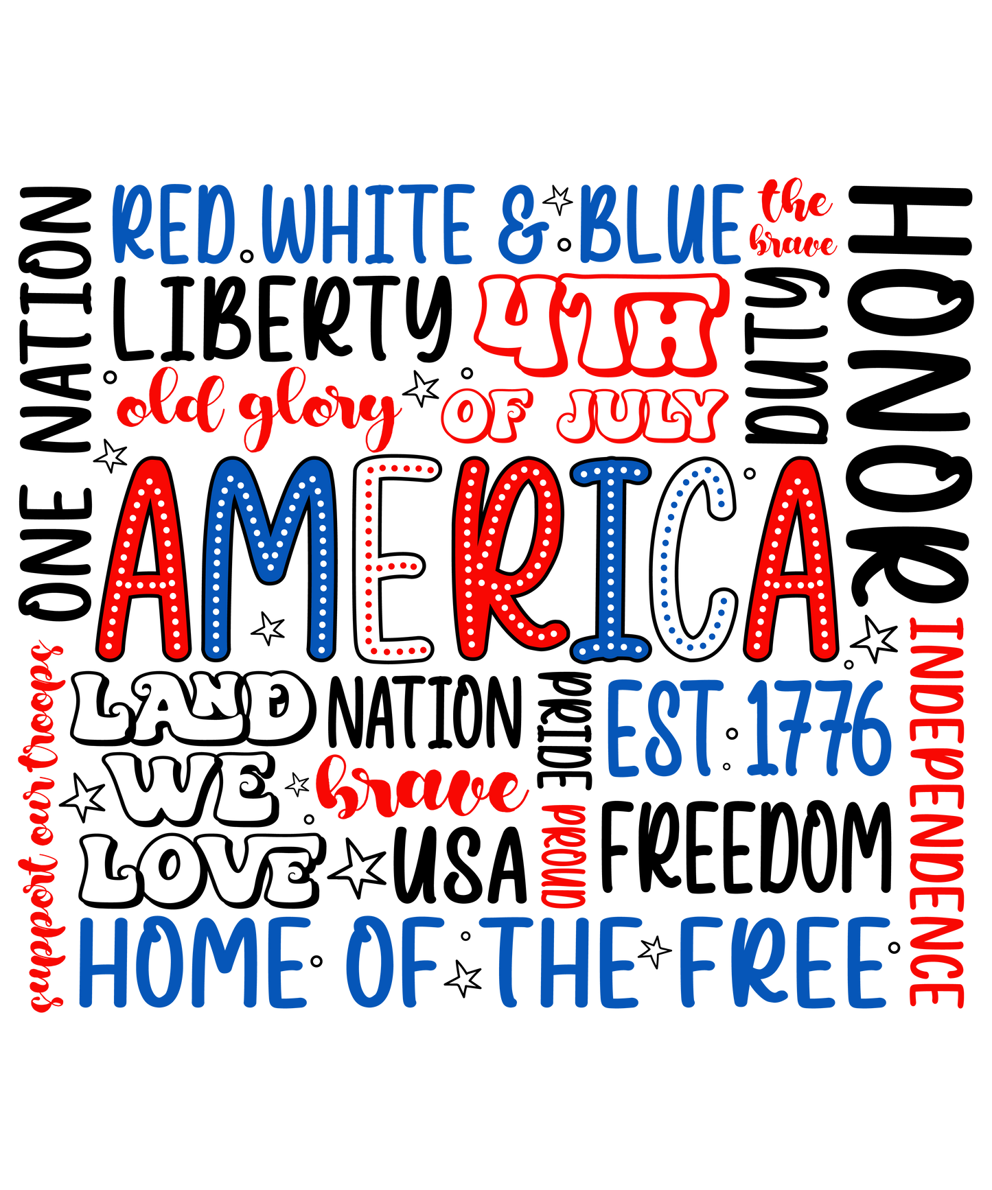 America Full Color Transfer