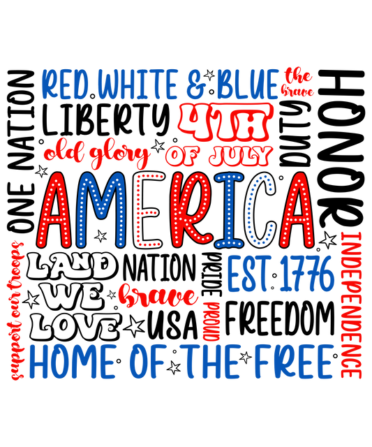 America Full Color Transfer