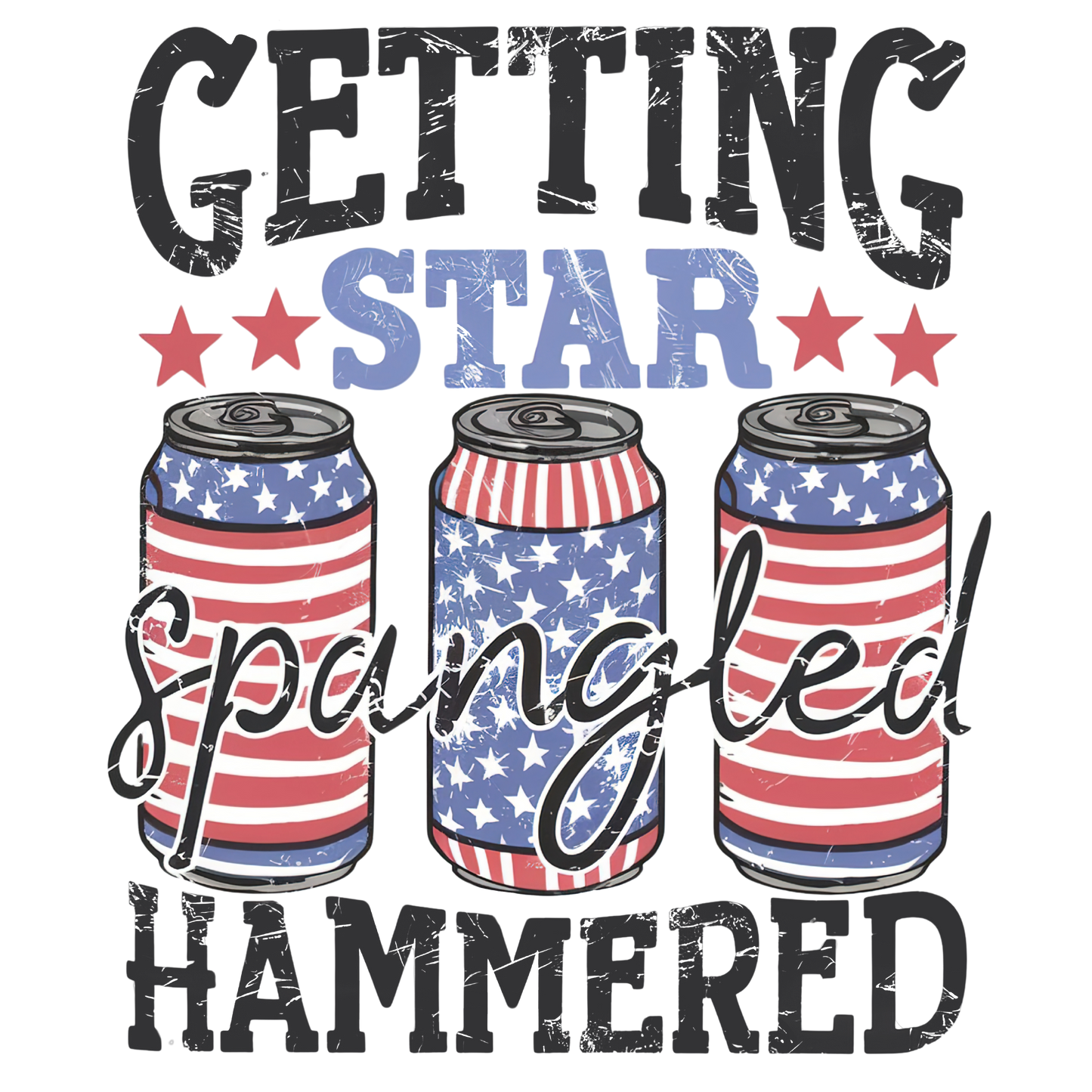 Getting Star Spangled Hammered Transfer