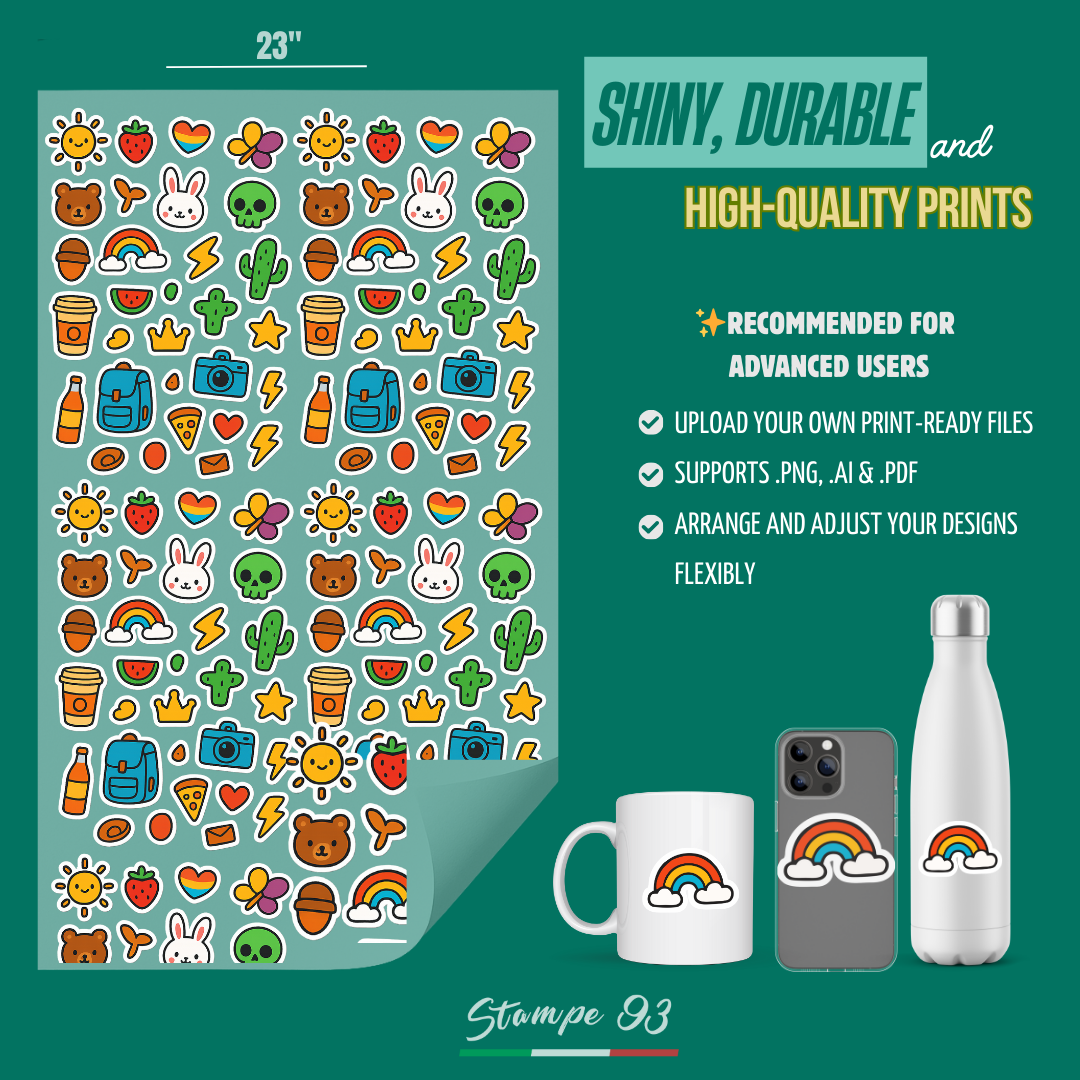 Upload Your UV DTF Sticker Gang Sheet