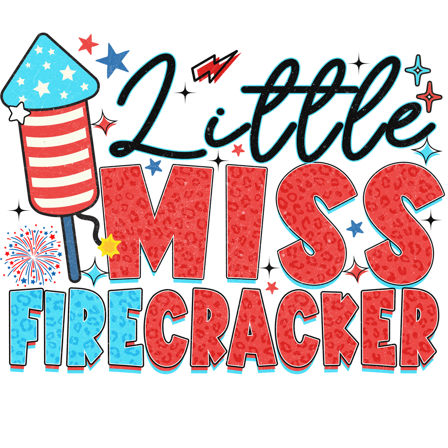 little miss firecracker Transfer