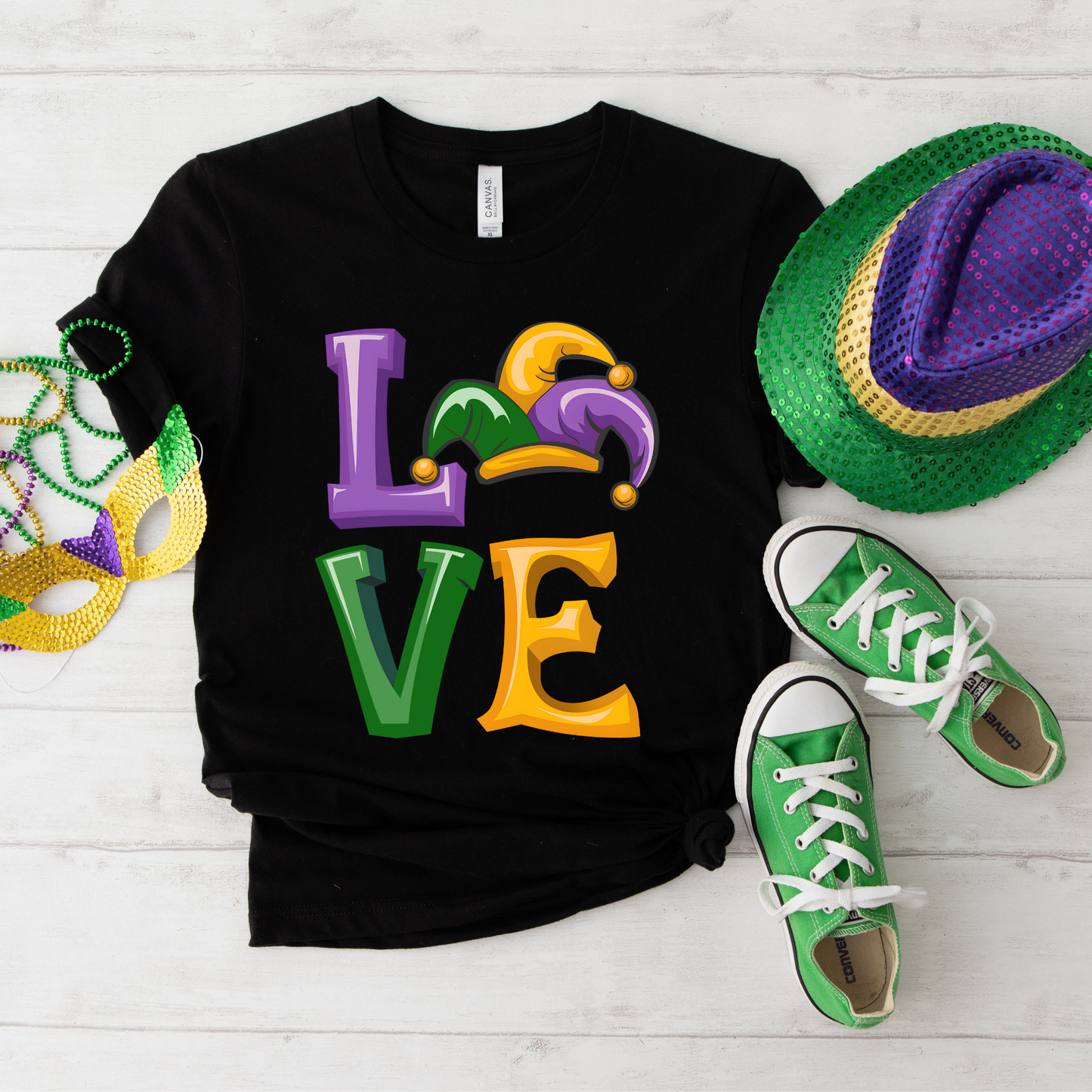 Mardi Gras Love Transfer