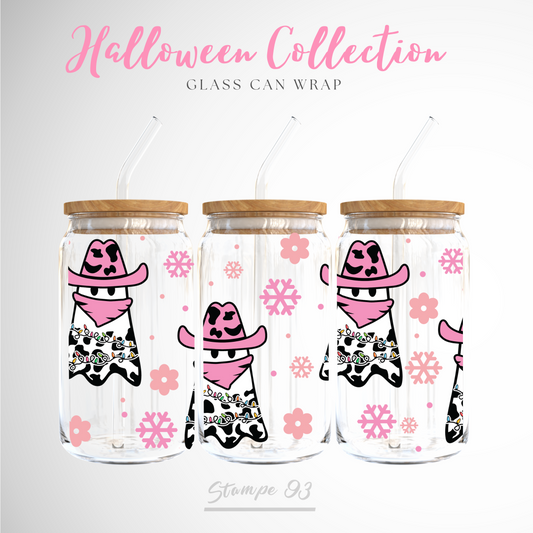 Cowboy Ghost pink Wrap UV DTF Stickers