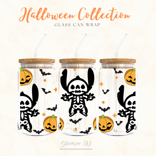 Stitch Halloween Wrap UV DTF Sticker