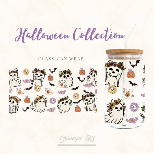 Cat Spooky  Wrap UV DTF Stickers