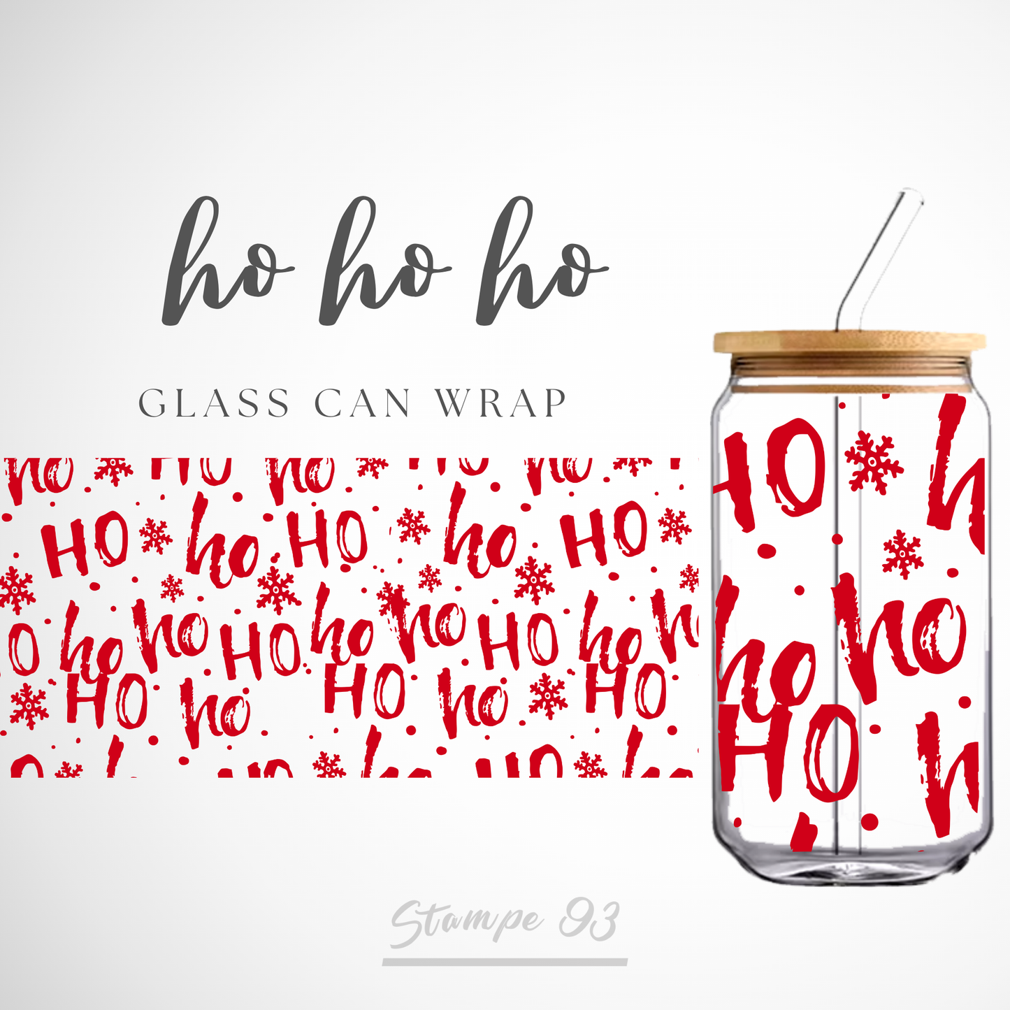 Ho ho ho Wrap UV DTF Sticker