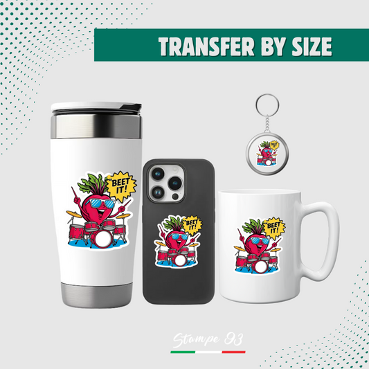 UV DTF Custom Sticker Transfers by Size